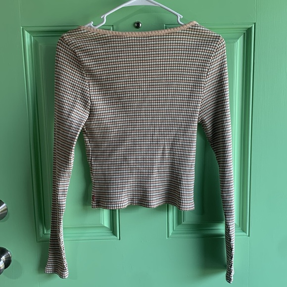 Levi's Ribbed Crop Blouse size Small - Picture 5 of 5